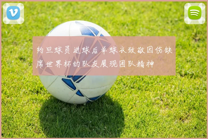 约旦球员进球后举球衣致敬因伤缺席世界杯的队友展现团队精神